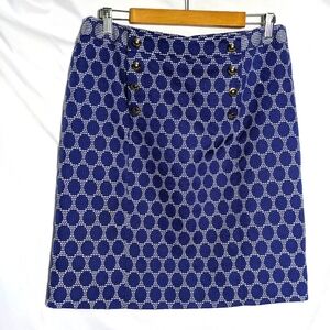Women's Antonio Melani Geometric Pencil Skirt, Blue & White, Business, Casual 12